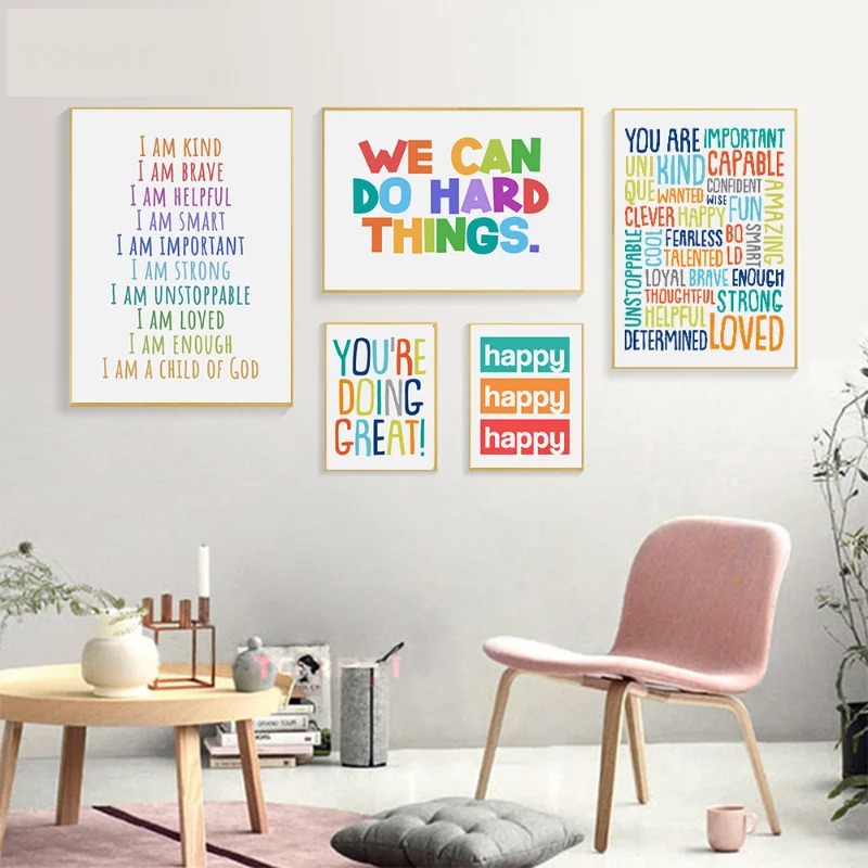 Pozytywny obraz na ścianę do k – Kids Education Motivation recenzja i cena