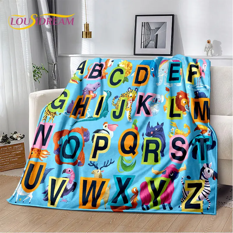 Koc z miękkiego pluszu z alfab – Abc Kids Early Education recenzja i cena