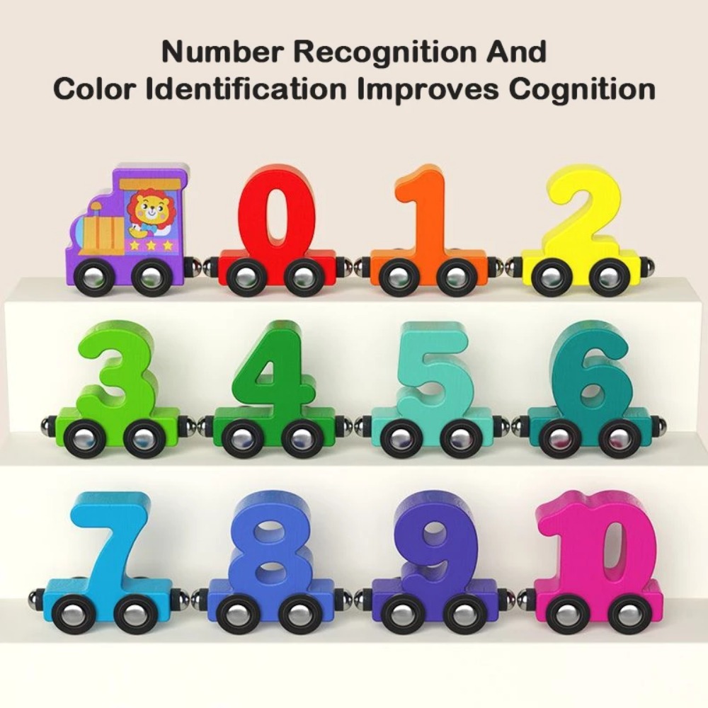 1 zestaw, pociąg z cyframi od  – Kids Education Number recenzja i cena